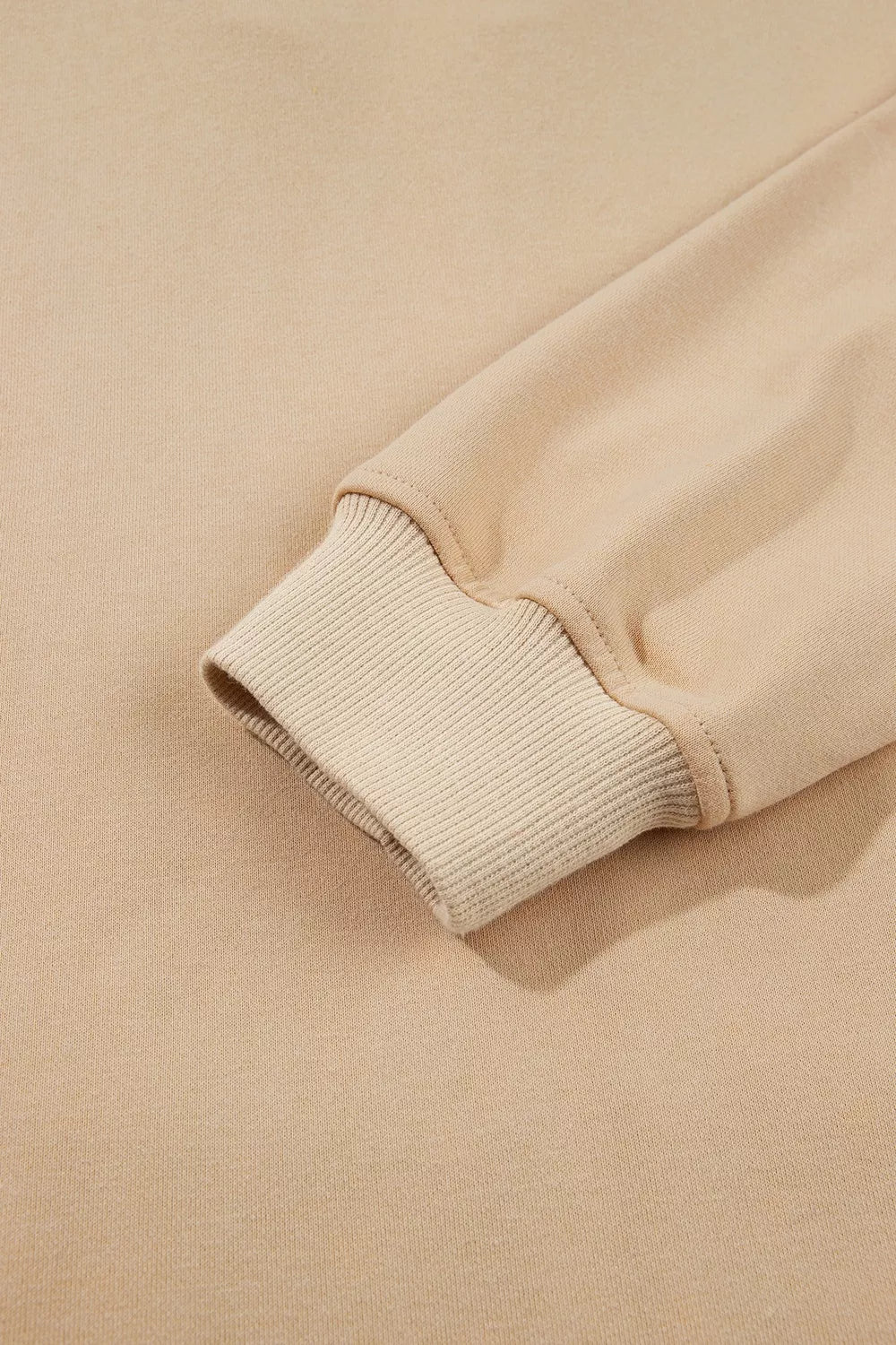 Polka Dot Zip-Up Hoodie - Camel - View 11