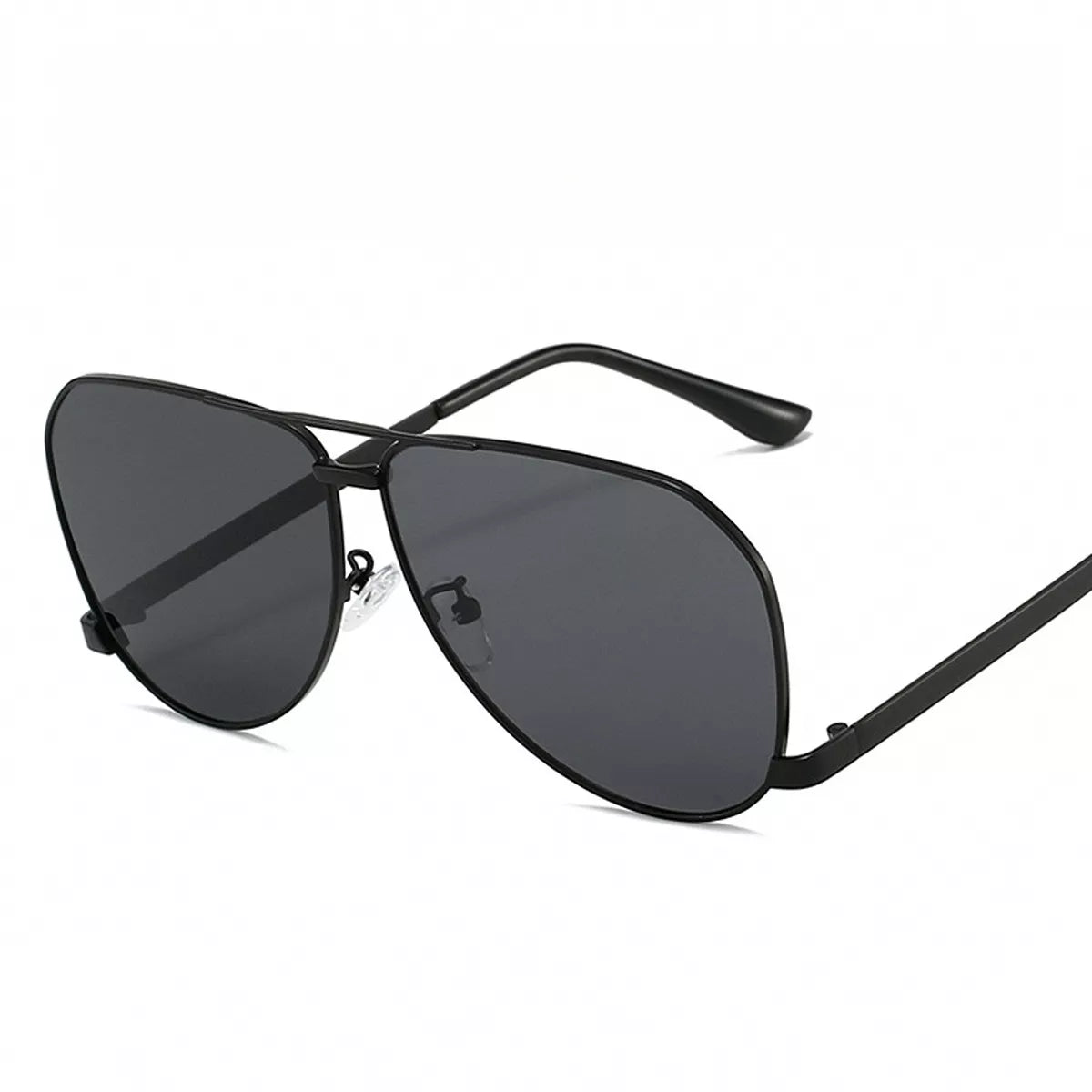 UV Protection Aviator Sunglasses - Black - View 6