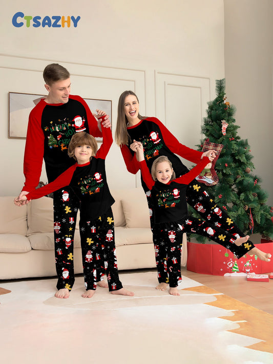 Matching Christmas pajamas for the family