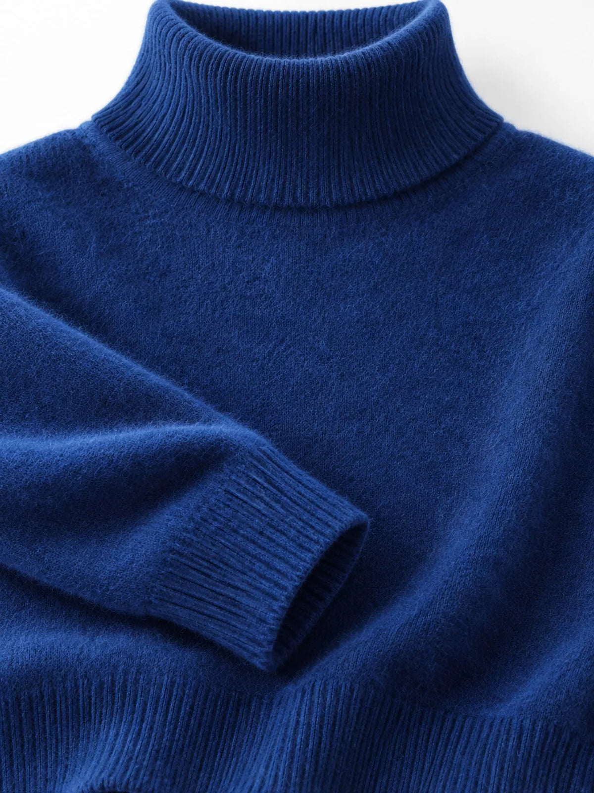 Full Size Turtleneck Long Sleeve Sweater Plus Size - Seaweed Blue - View 84