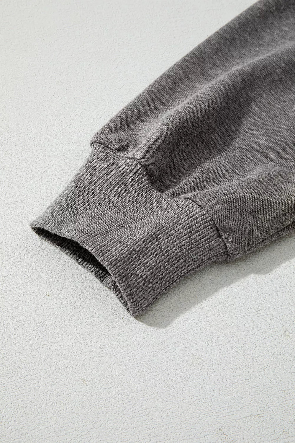 Halloween Ghost Print Mineral Wash Oversize Hoodie - Dark Gray - View 8