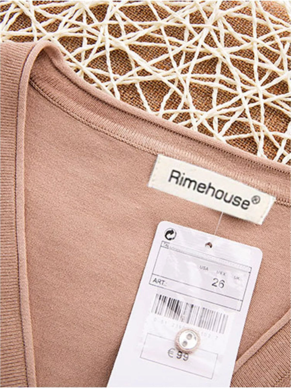 Classic V-Neck Button-Down Knit Cardigan - Camel - View 61