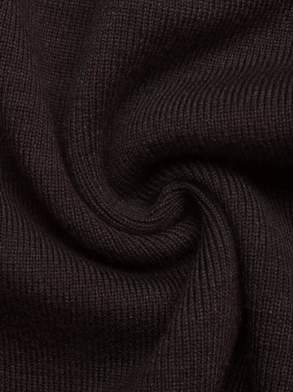 Button Down Long Sleeve Cardigan - Coffee Brown - View 14
