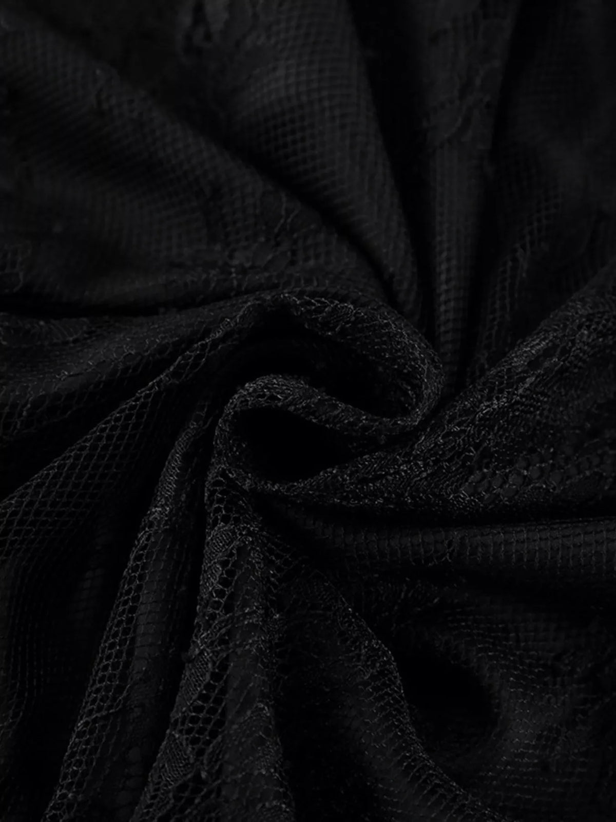 Lace V-Neck Sleeveless Maxi Dress - Black - View 14