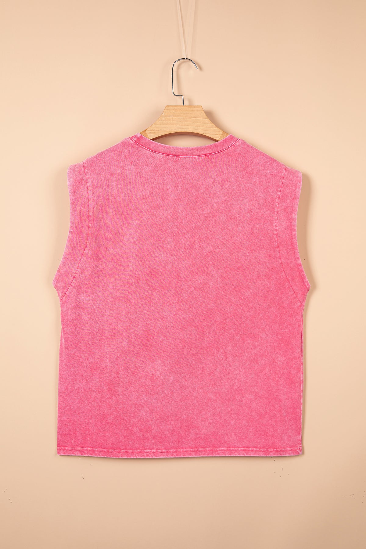 Bonbon Toner Washed Wild West Whiskey Print Sleeveless Muscle Top - Bonbon - 4