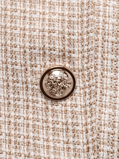 Button Up Long Sleeve Jacket - Khaki - View 10