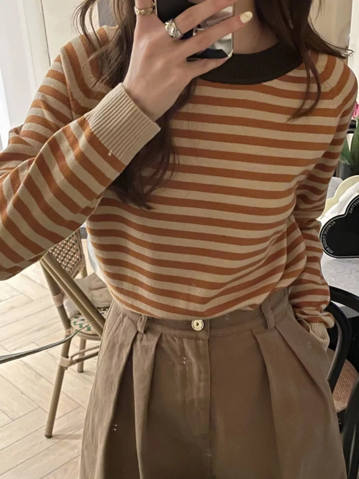 Striped Crew Neck Sweater