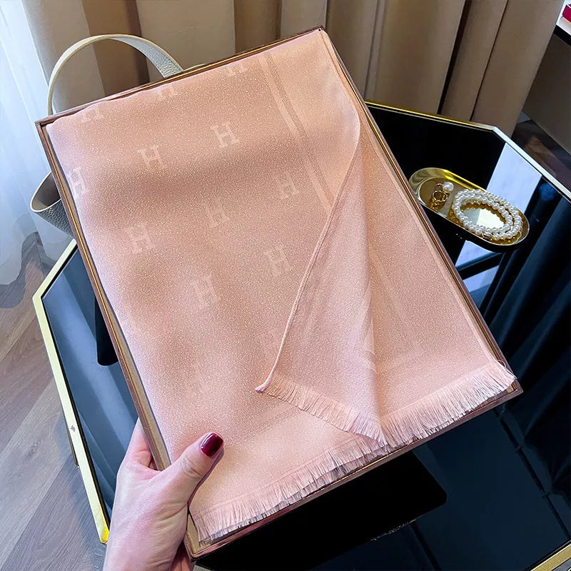 Raw Hem Scarf - Blush Pink - View 5