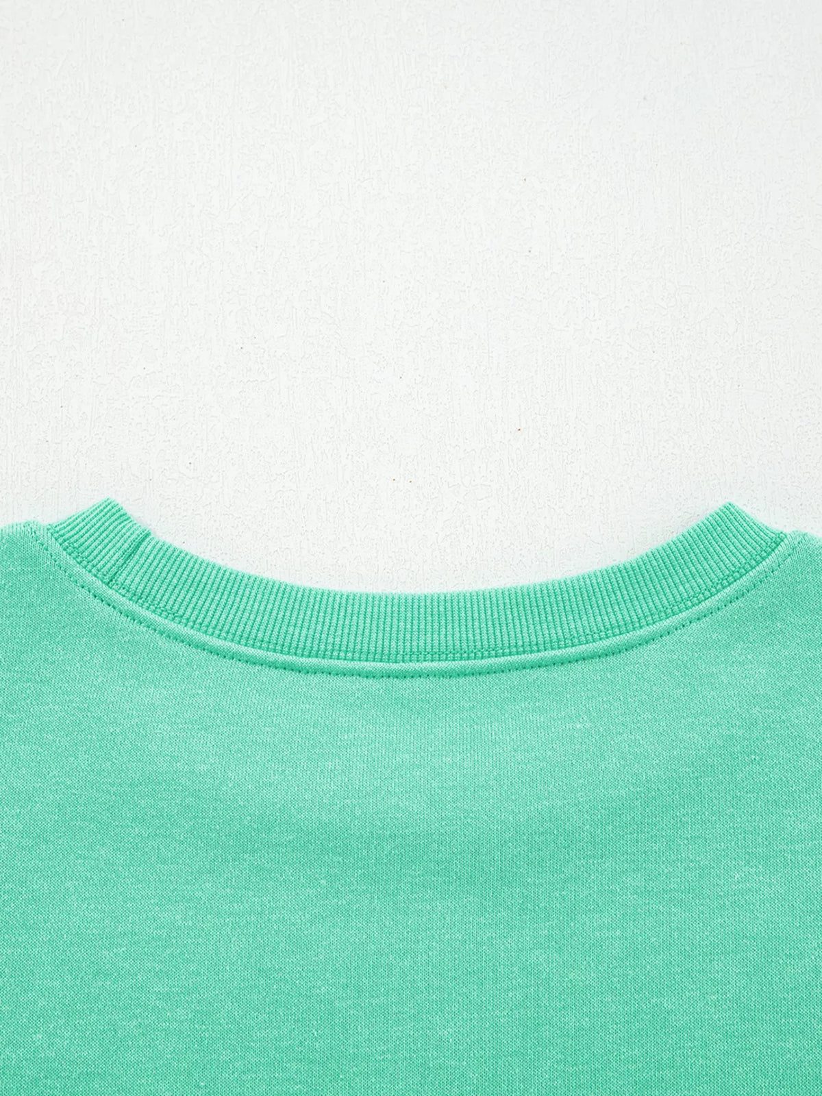 Halloween Ghost Embroidered Casual Sweatshirt - Turquoise - View 5