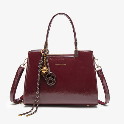 Detachable Strap Crossbody Bag - Burgundy - View 5