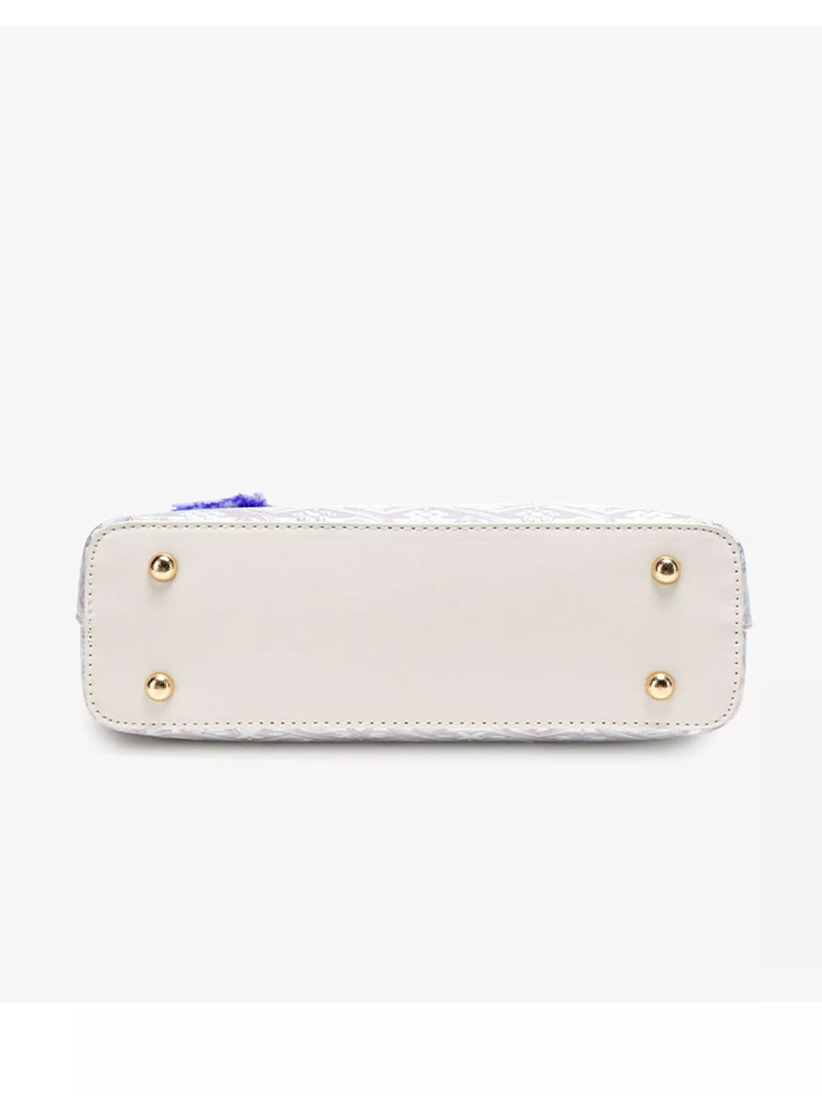 Geometric Pattern Shoulder Bag - Pink Purple - View 11