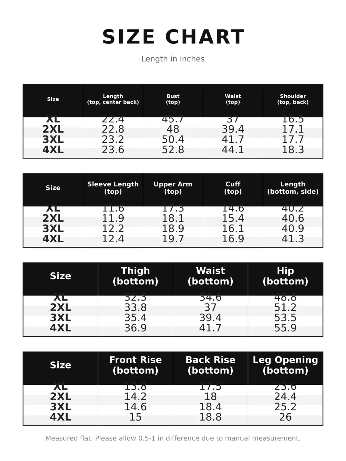 Plus Size Peplum Top and Wide-Leg Pants Two-Piece Set - Size chart - View 21