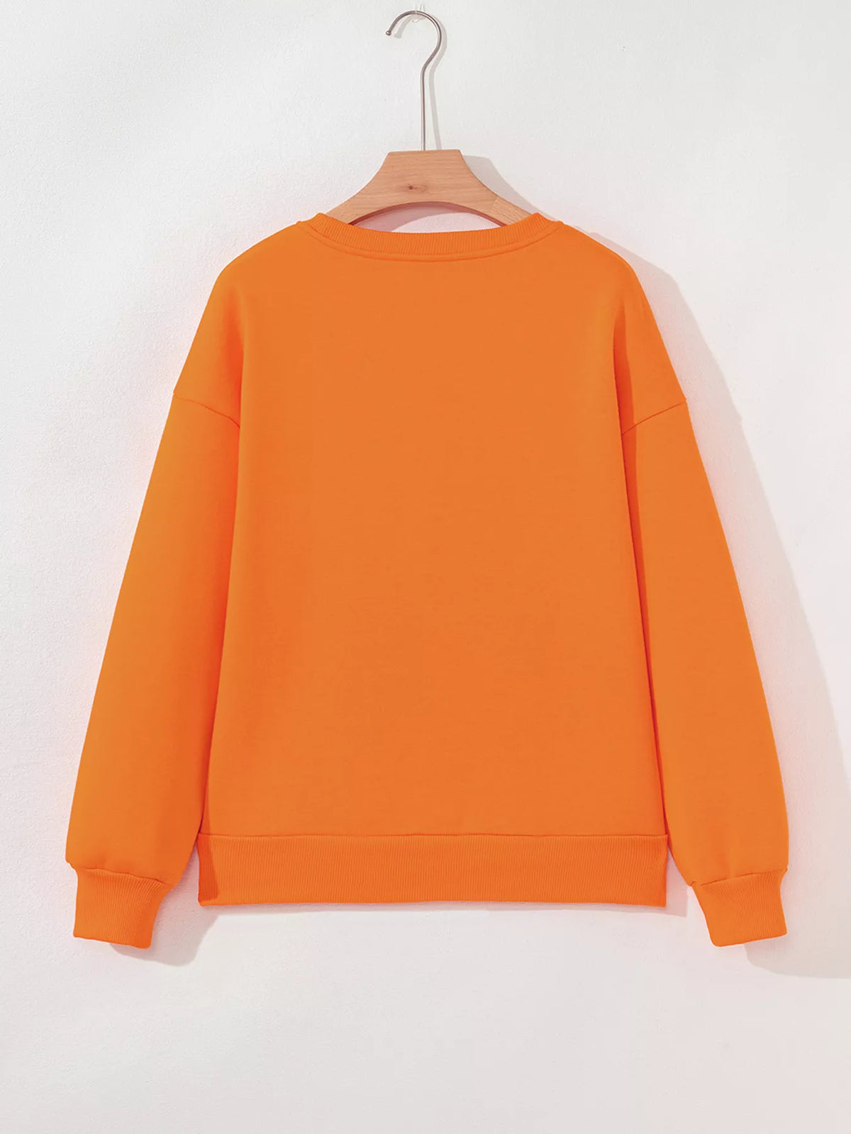 Dancing Critters Sequin Halloween Crewneck Sweatshirt - Orange - View 8