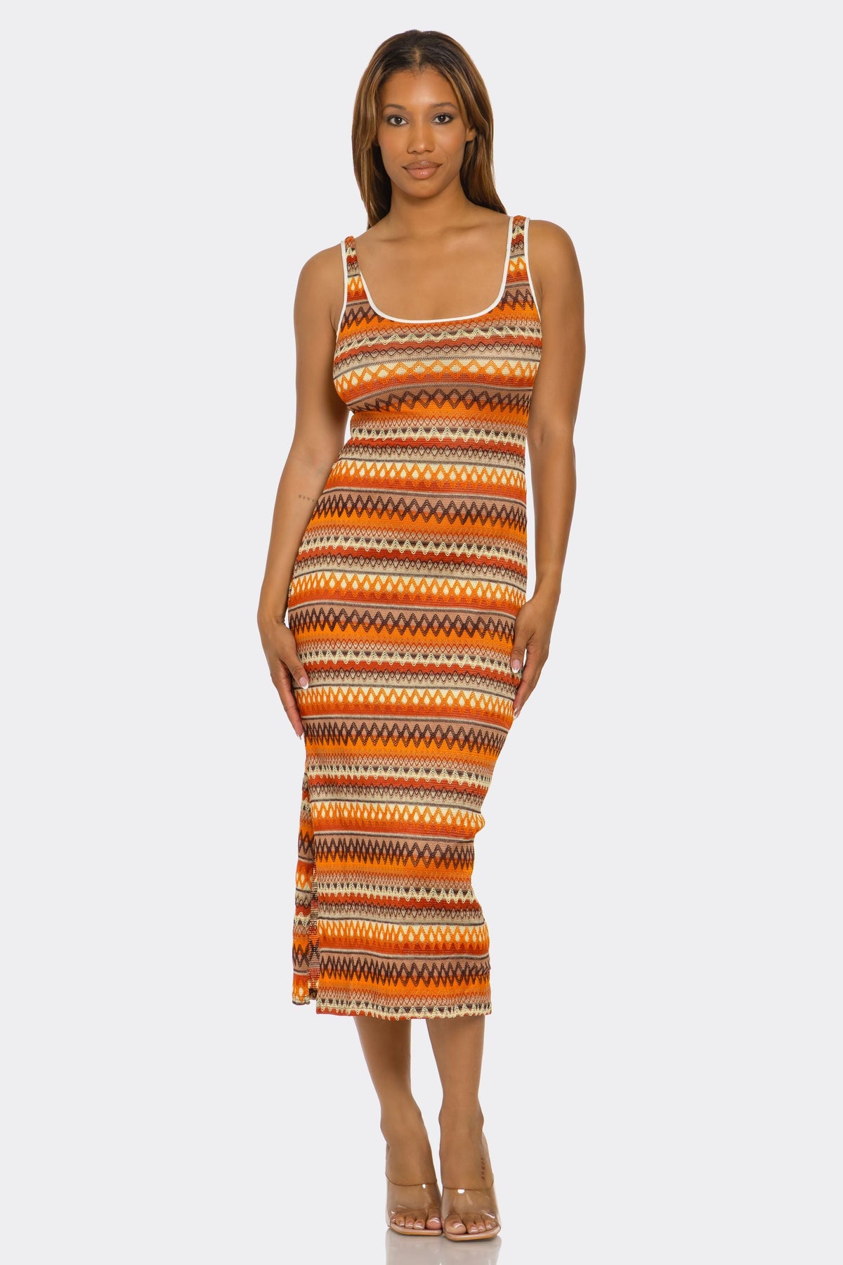 Geo Groove Cover Up Dress - image 2