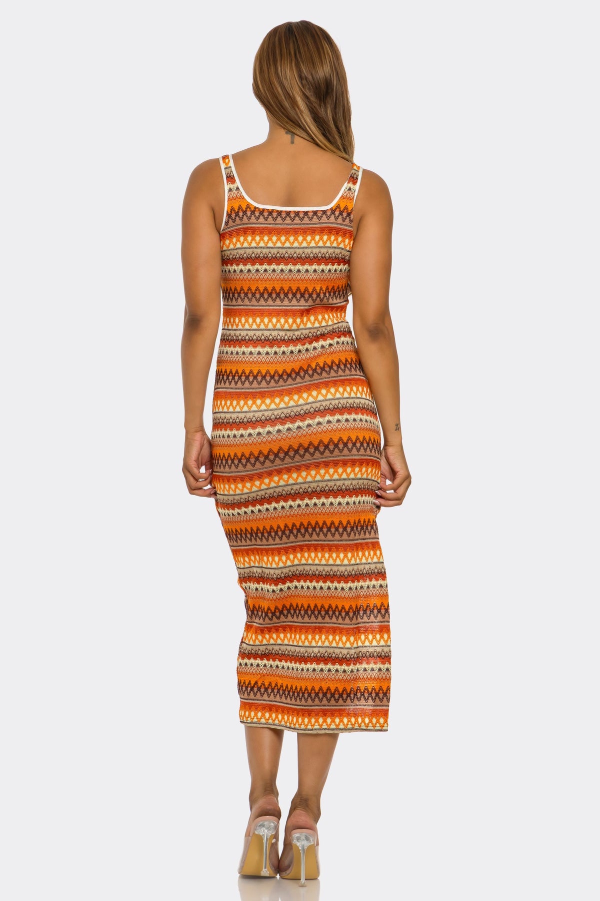 Geo Groove Cover Up Dress - image 3