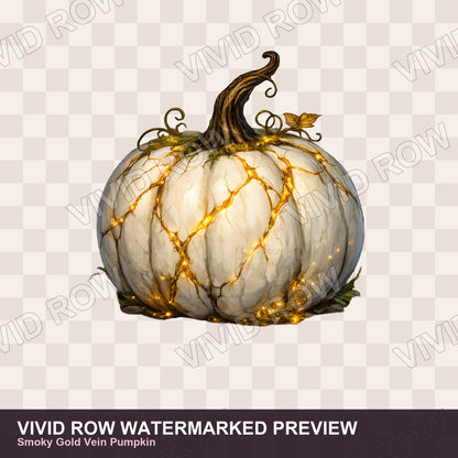 Gothic Halloween Pumpkin Clipart Bundle