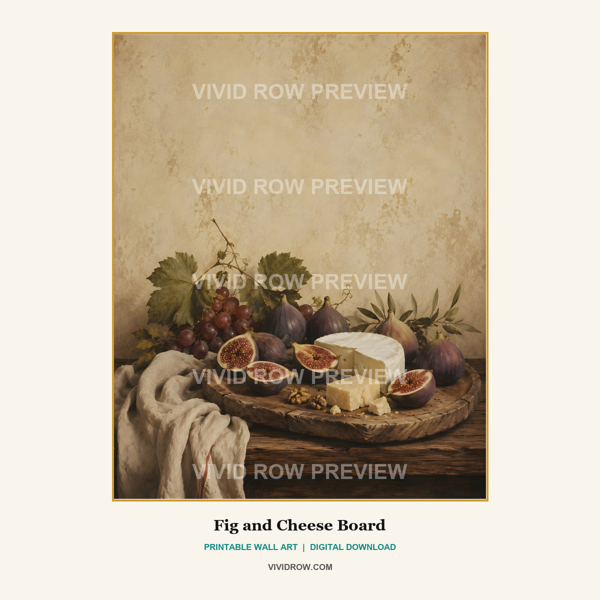 La Cucina Antica Printable Kitchen Wall Art Collection artwork preview 4 by Vivid Row
