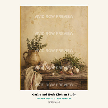 La Cucina Antica Printable Kitchen Wall Art Collection artwork preview 5 by Vivid Row
