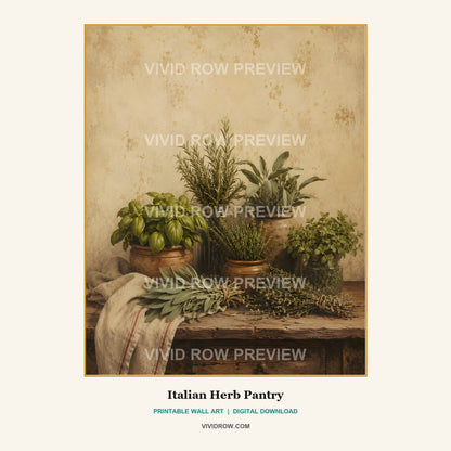 La Cucina Antica Printable Kitchen Wall Art Collection artwork preview 6 by Vivid Row