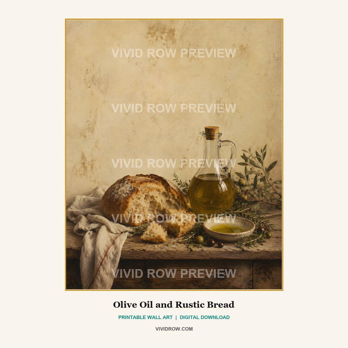 La Cucina Antica Printable Kitchen Wall Art Collection artwork preview 7 by Vivid Row