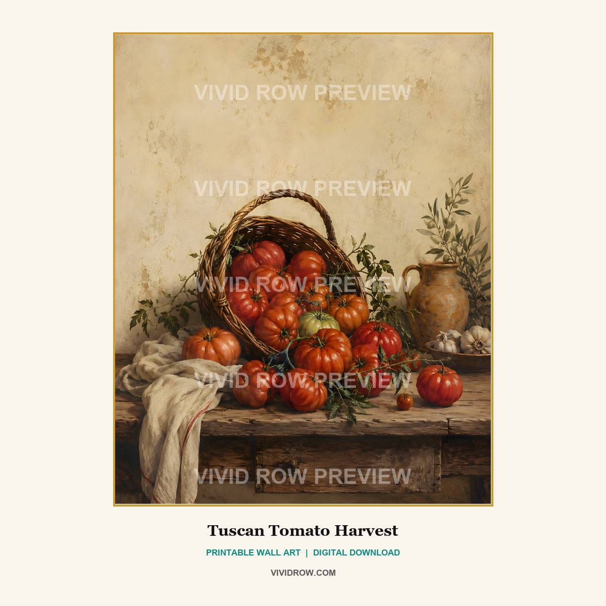 La Cucina Antica Printable Kitchen Wall Art Collection artwork preview 9 by Vivid Row