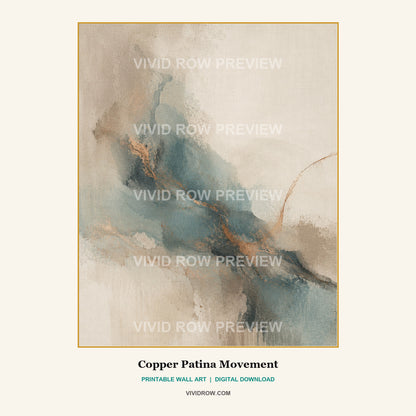 The Patina Linen Printable Wall Art Set artwork preview 2 by Vivid Row