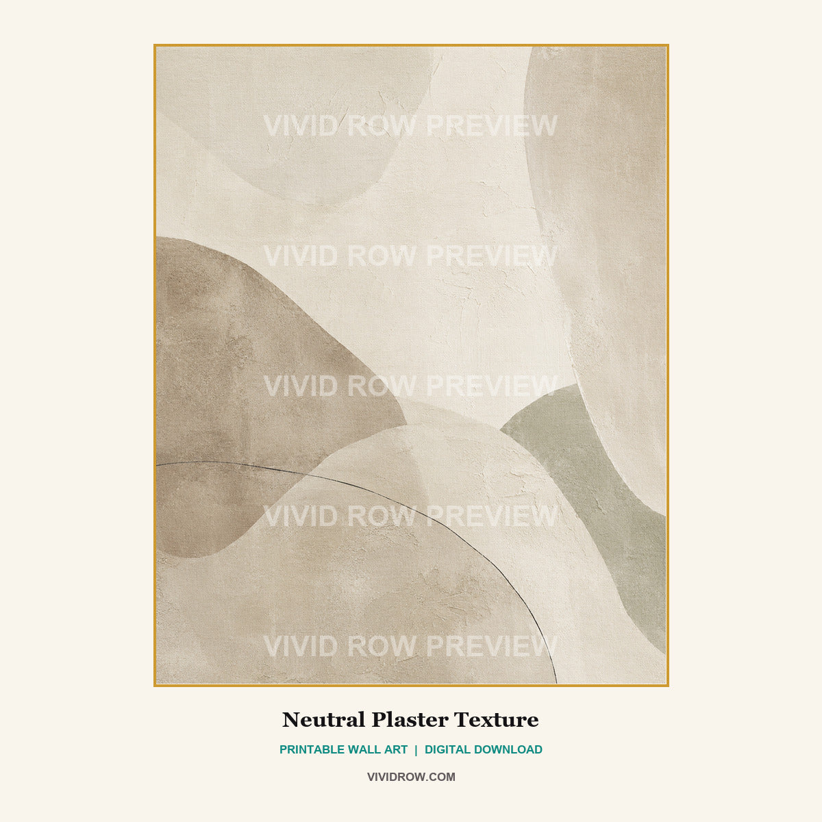 The Patina Linen Printable Wall Art Set artwork preview 3 by Vivid Row