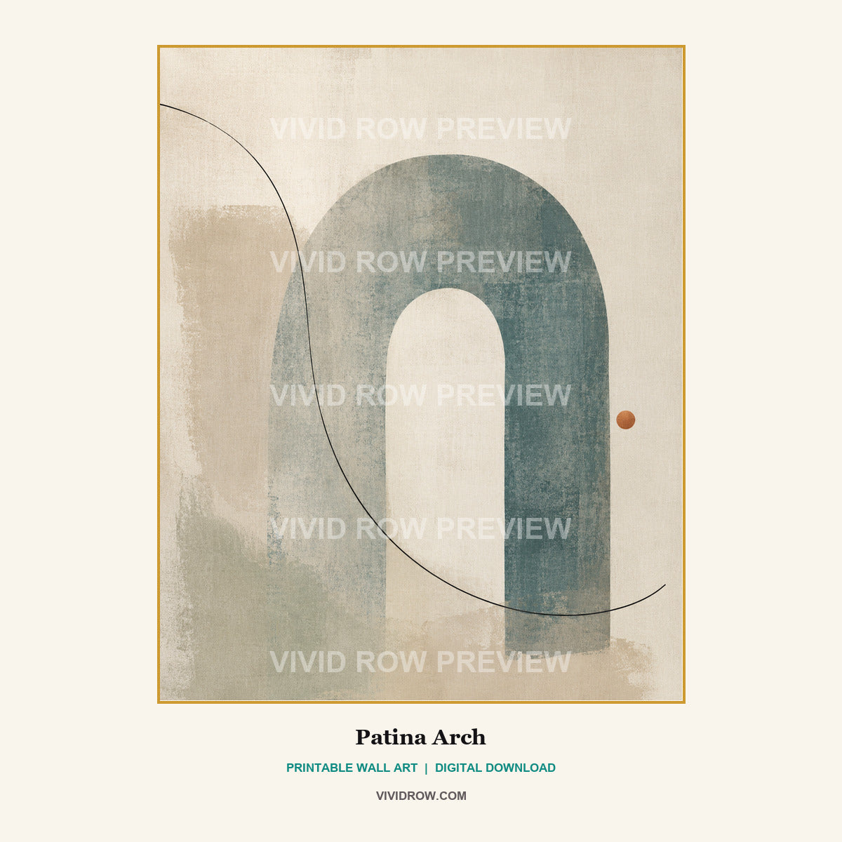 The Patina Linen Printable Wall Art Set artwork preview 5 by Vivid Row
