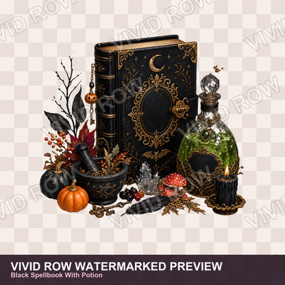 Witch Potions & Apothecary Magic Clipart Bundle