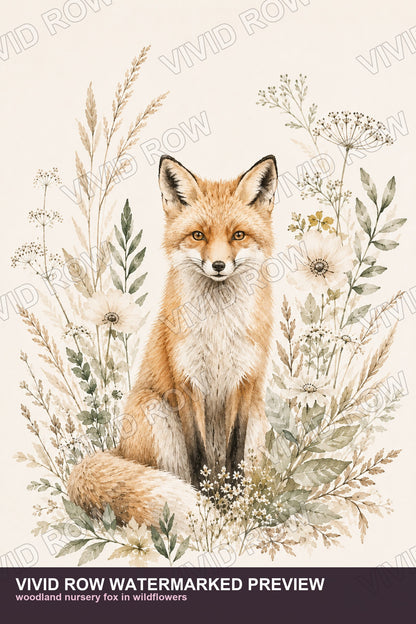 Woodland Nursery Printable Wall Art Set