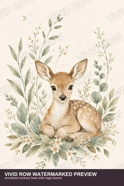 Woodland Nursery Printable Wall Art Set