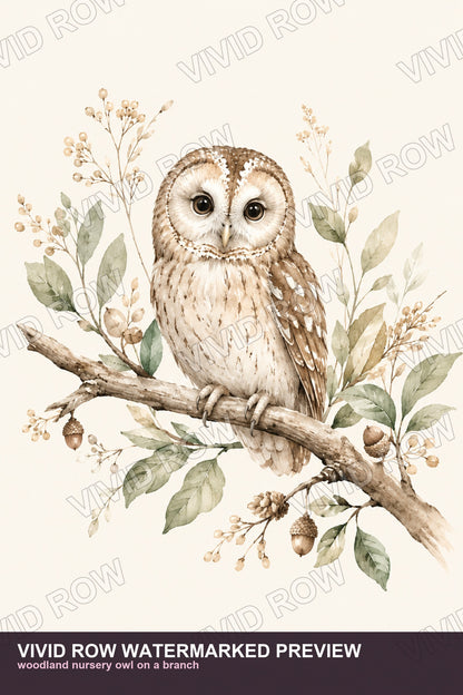 Woodland Nursery Printable Wall Art Set