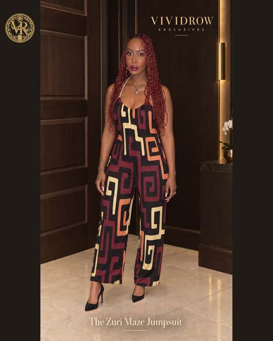 The Zuri Maze Jumpsuit — VividRow Exclusives — front view